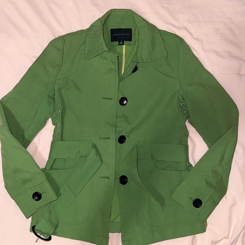 Banana Republic Kelly Green Short Jacket